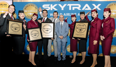 Qatar Airways Wins the "Airline of the Year" Award by Skytrax for an Unprecedented Seventh Time